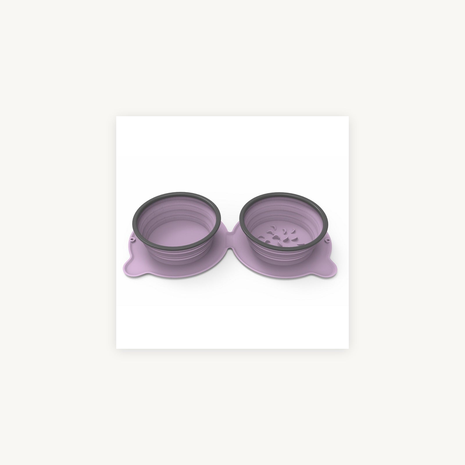 Collapsible double travel bowl supplier product photo 1