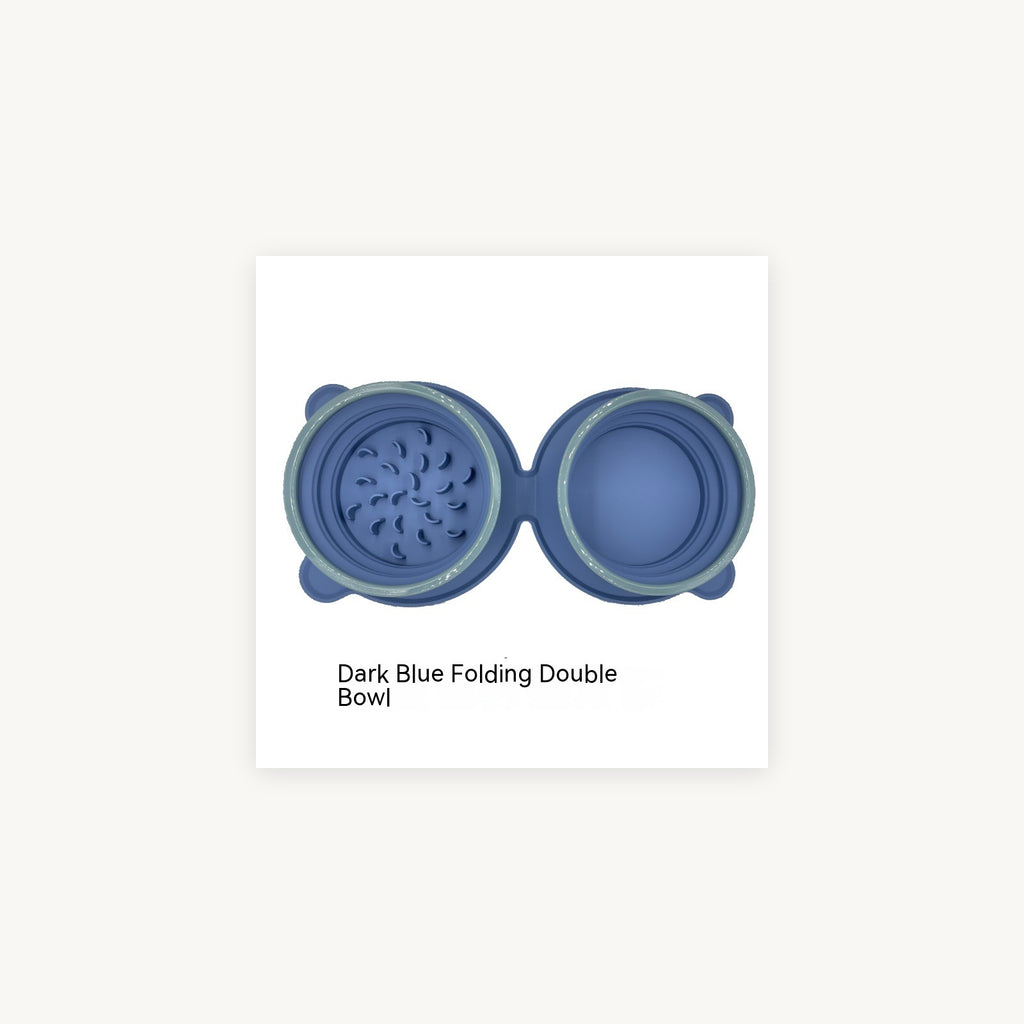 Collapsible double travel bowl supplier product photo 3