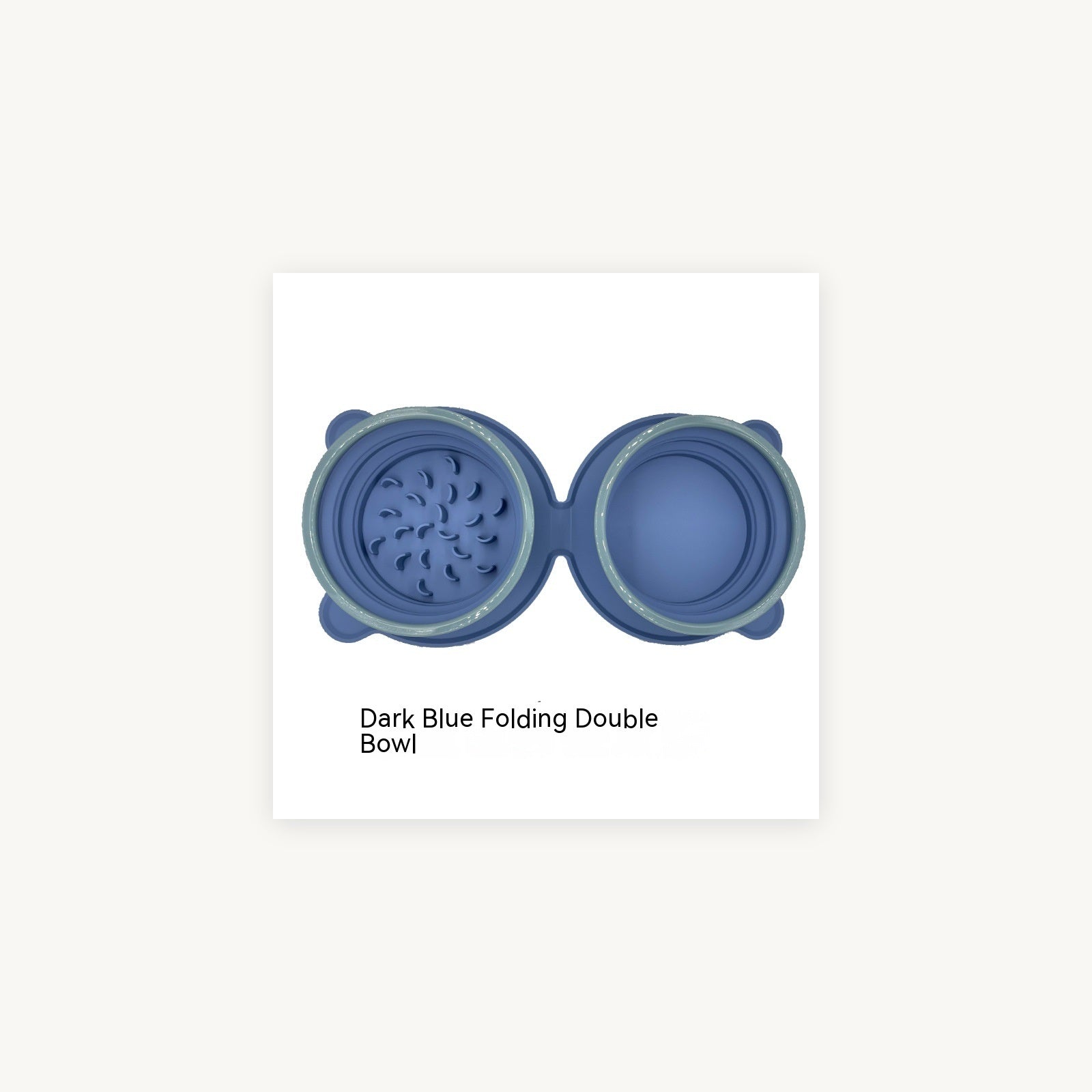 Collapsible double travel bowl supplier product photo 3