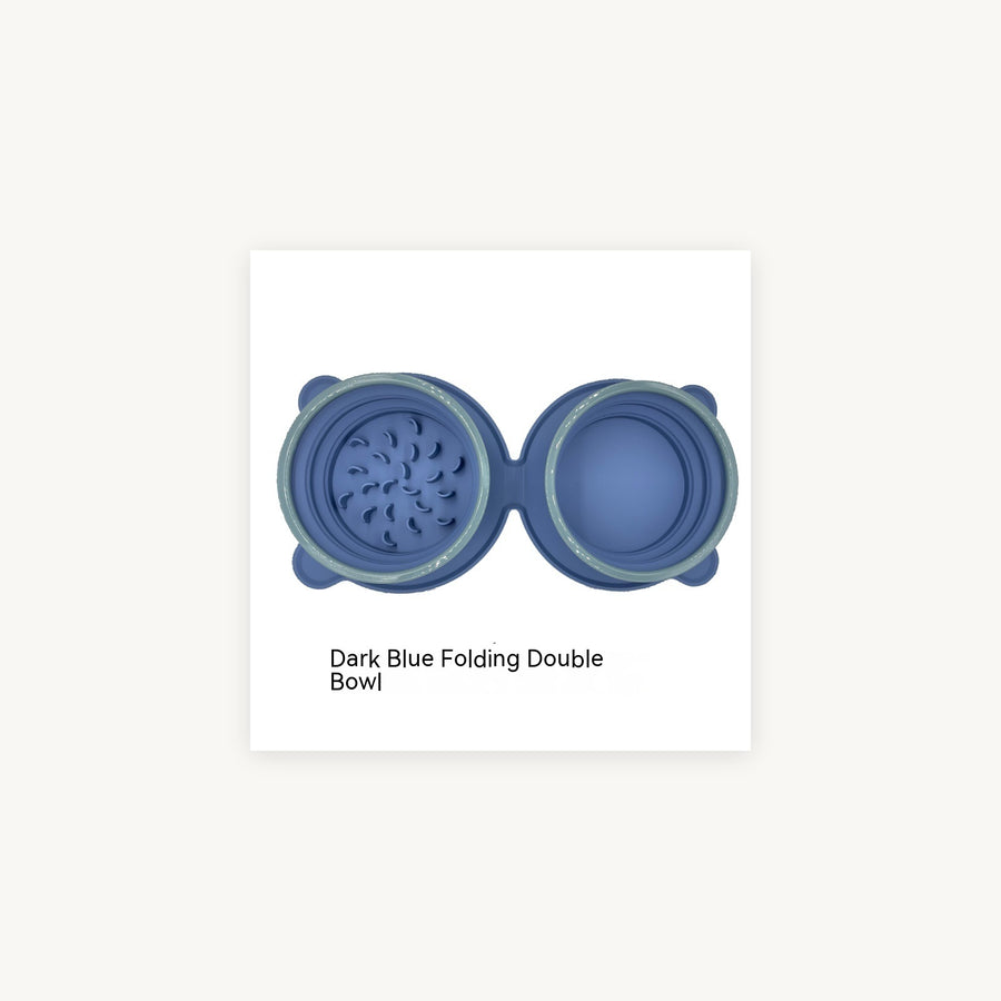 Collapsible Double Travel Bowl