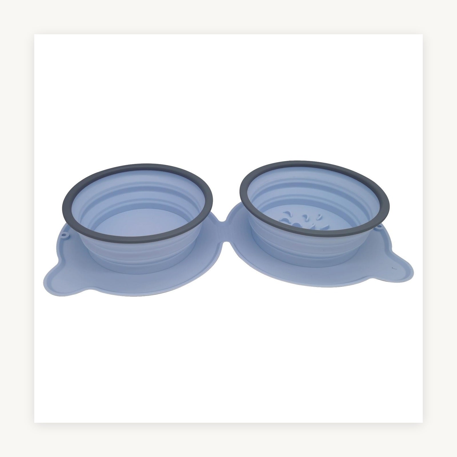 Collapsible double travel bowl supplier product photo 5