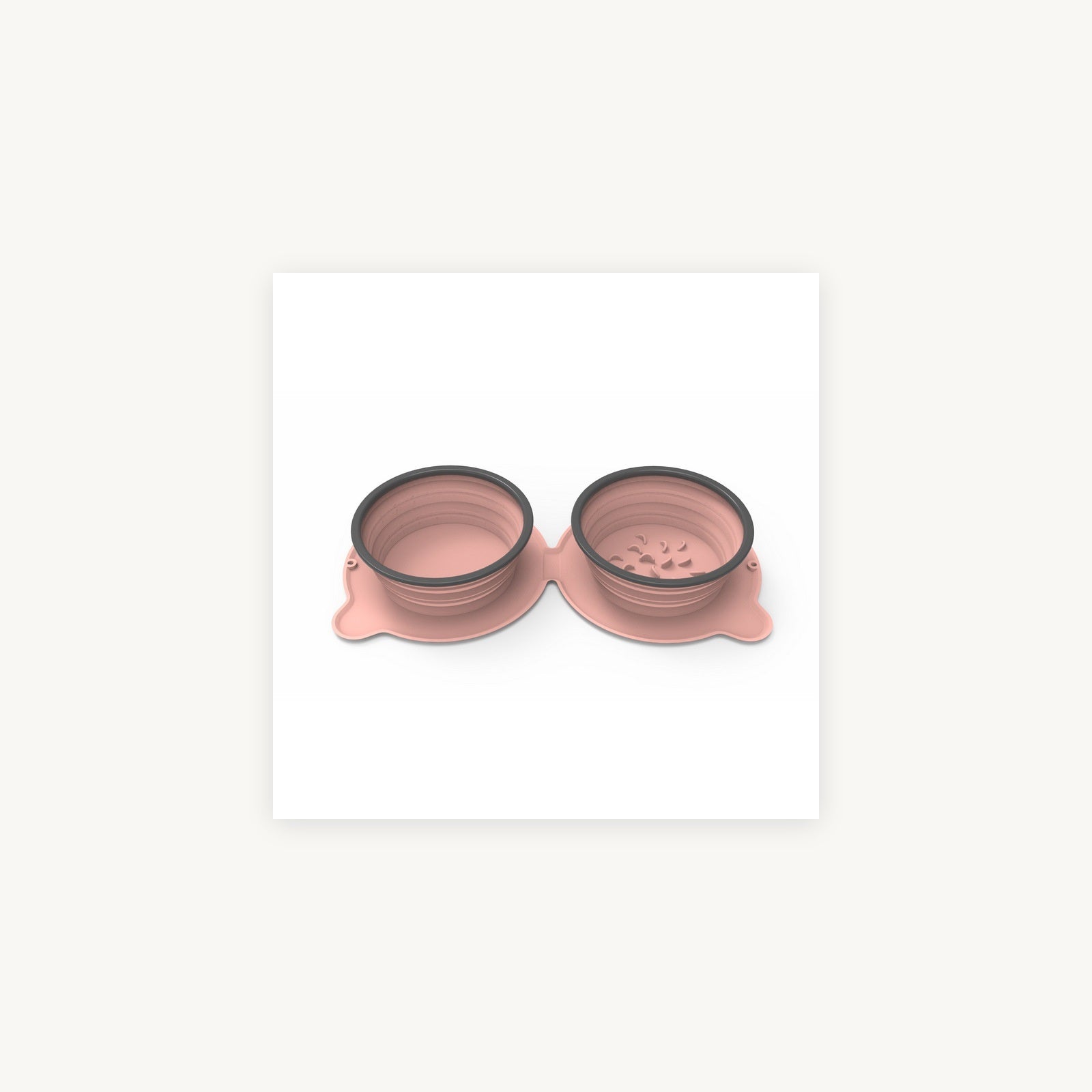 Collapsible double travel bowl supplier product photo 6