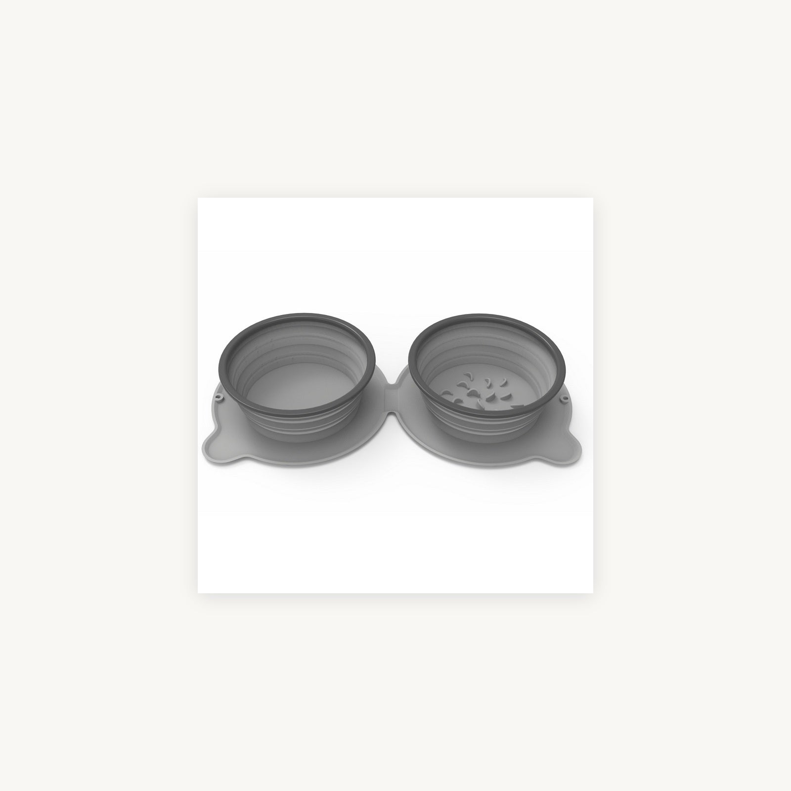 Collapsible double travel bowl supplier product photo 7