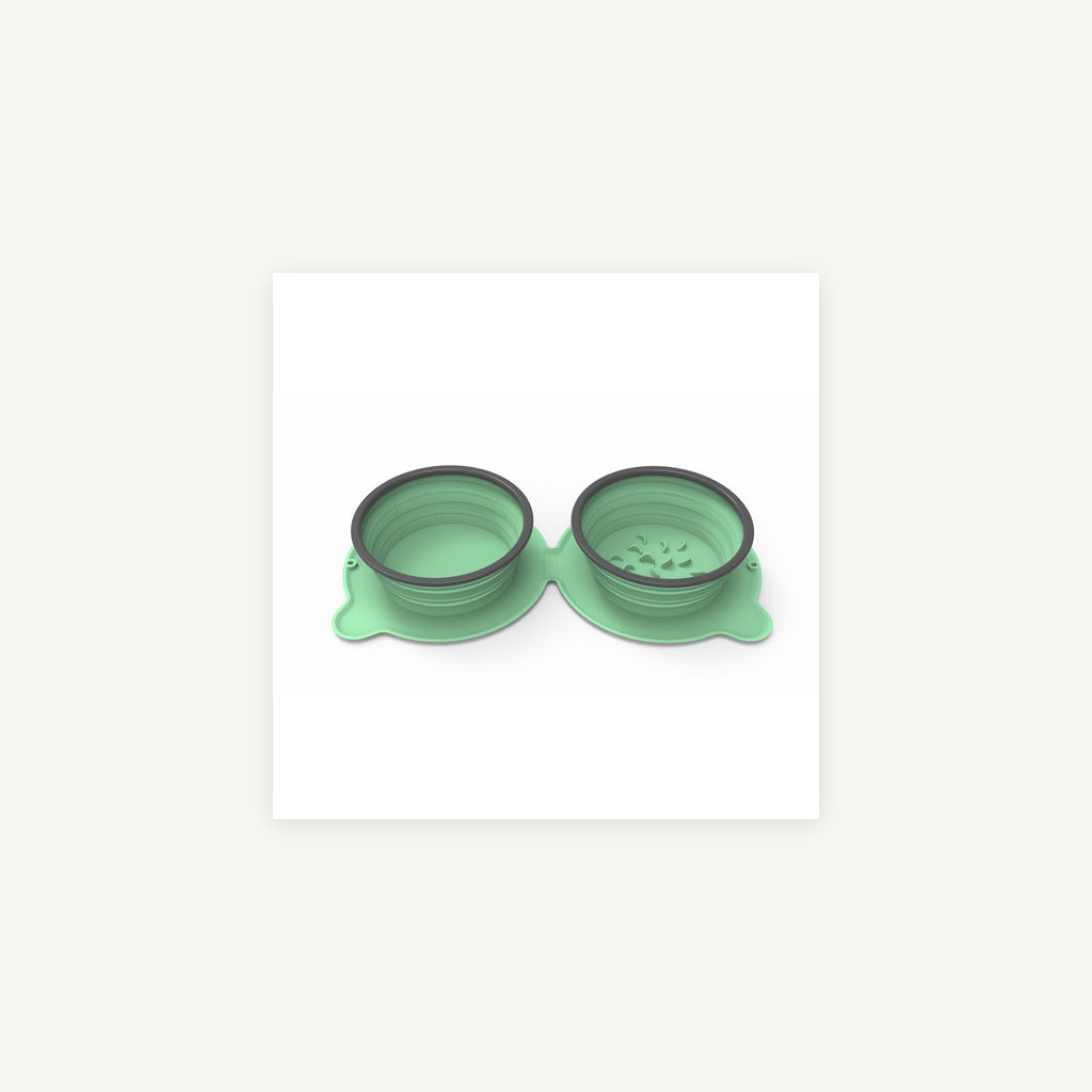 Collapsible double travel bowl supplier product photo 8