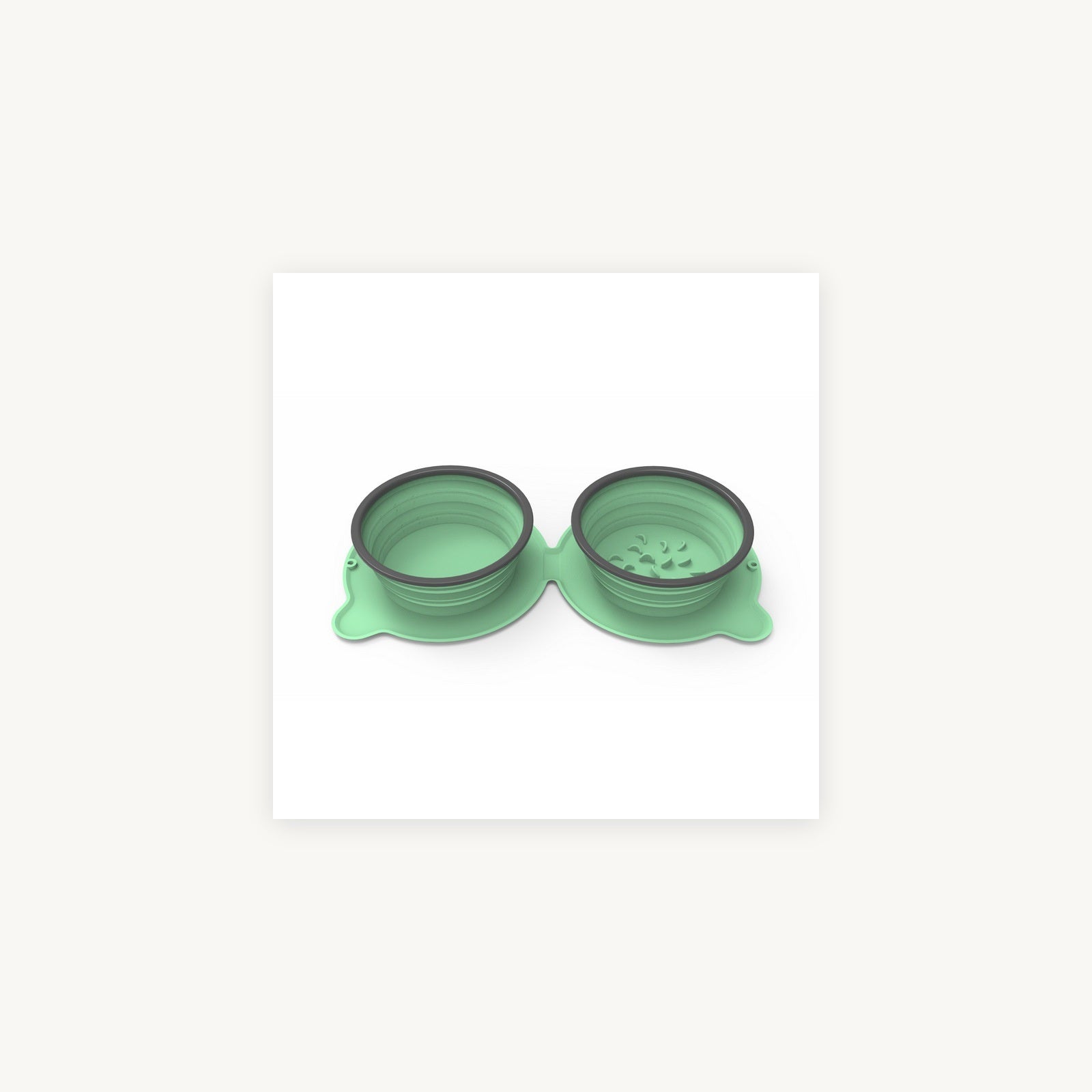 Collapsible double travel bowl supplier product photo 8