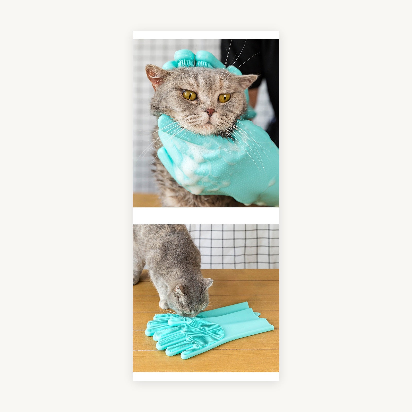 Pet grooming glove pair supplier product photo 9