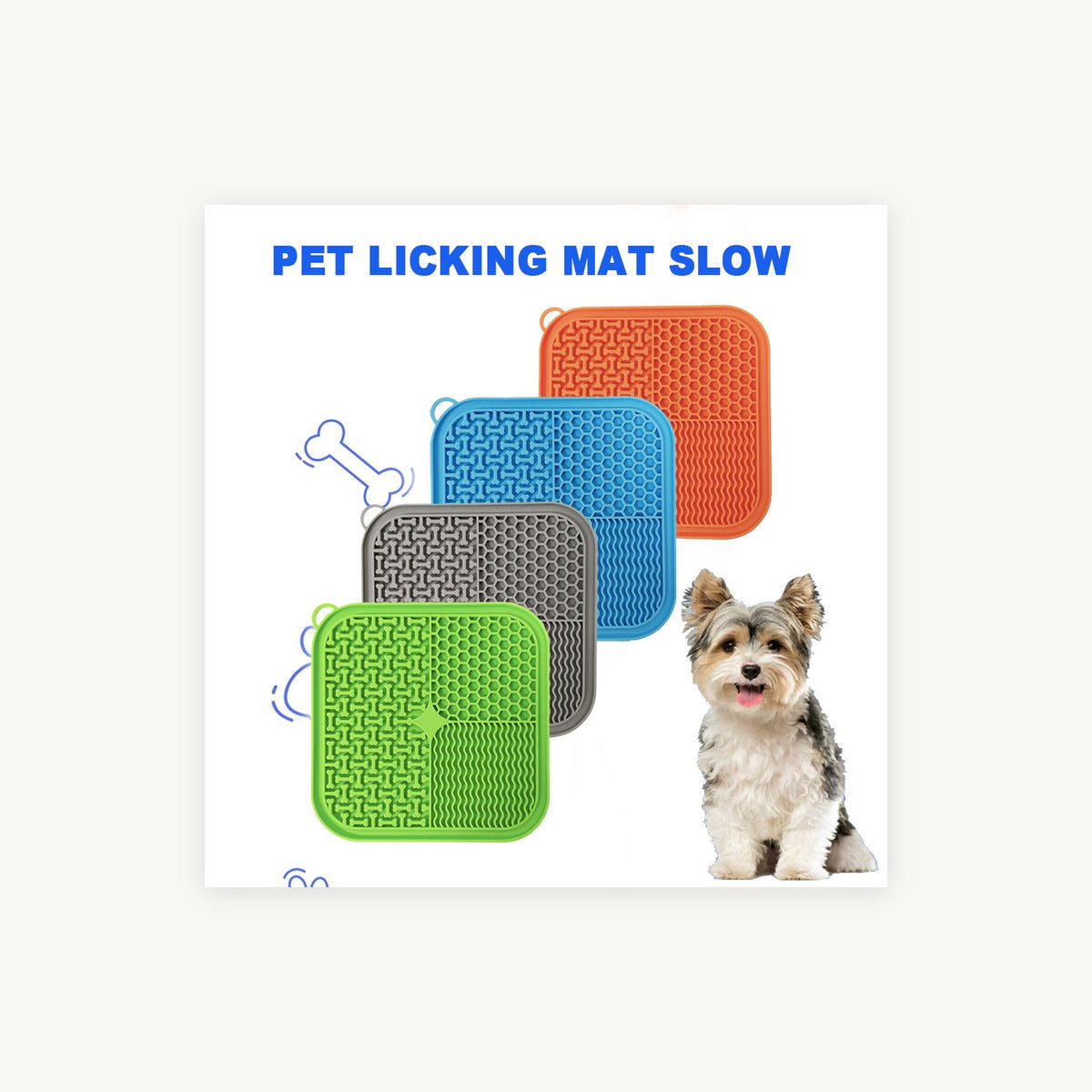 Textured treat mat